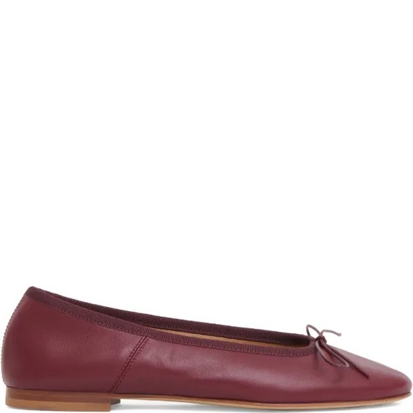 Mansur Gavriel Shoes - Mansur Gavriel Dance Ballet Flats Burgundy lambskin NIB size 39
